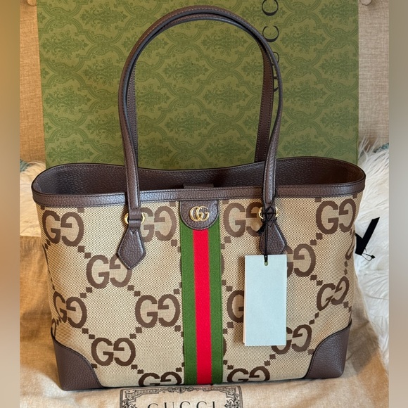 GUCCI Ophidia Jumbo GG Medium Tote Shoulder Bag BNIB Made in ITALY - Picture 1 of 13